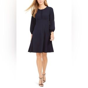 Calvin Klein Button-Front A-Line Dress
